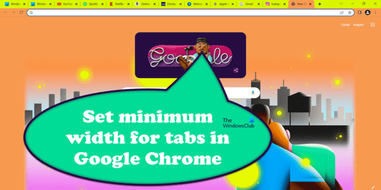 Comment définir la largeur minimale des onglets dans Google Chrome