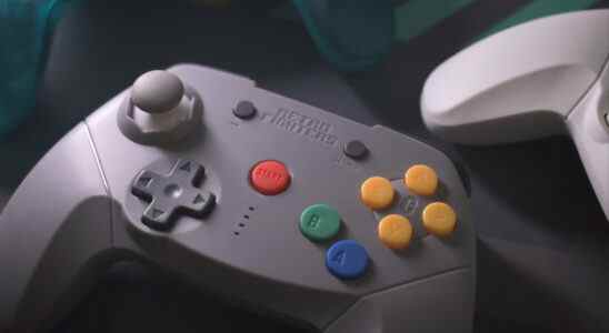 The Classic Gray Brawler64 Wireless Bluetooth Switch Edition controller