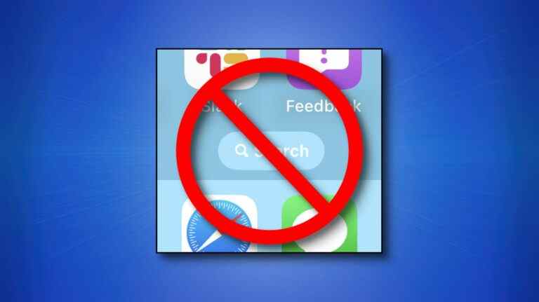 Comment désactiver le bouton de recherche de l’écran d’accueil sur iPhone