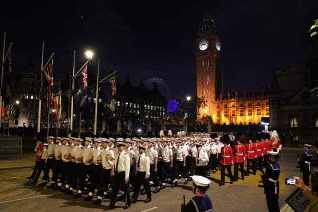 Des militaires ont participé à la répétition de jeudi matin