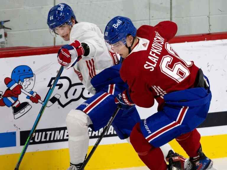 COWAN : Tous les yeux sont rivés sur Juraj Slafkovsky au camp des recrues des Canadiens