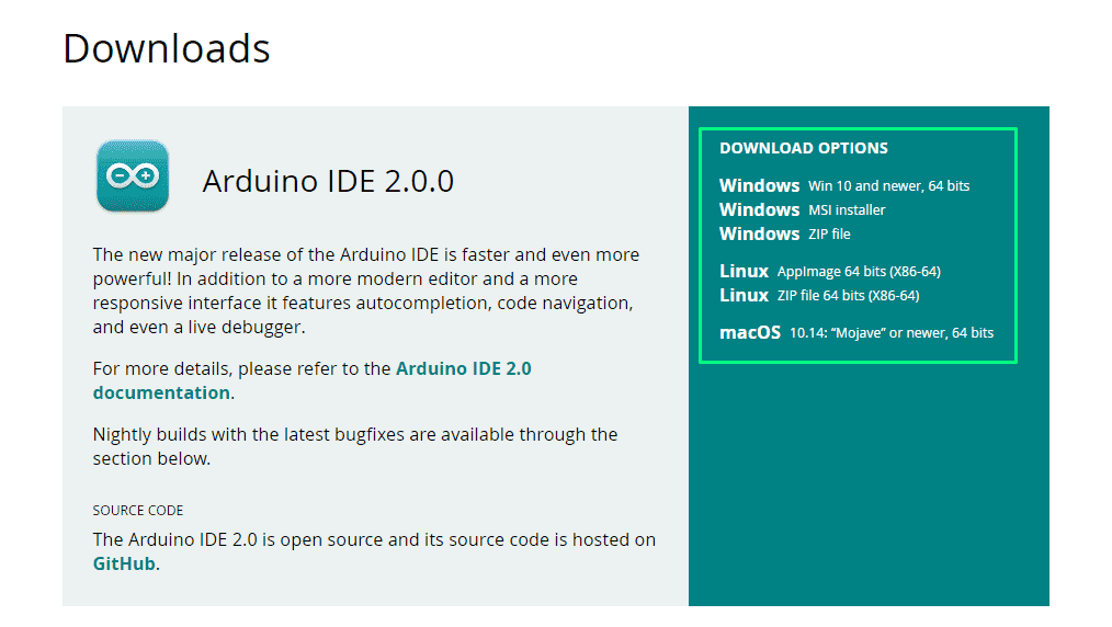 Arduino IDE 2.0