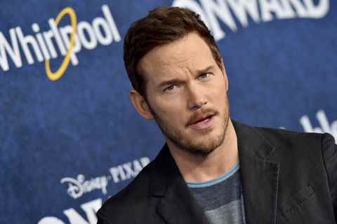 chris pratt à la première de 2020 d'en avant