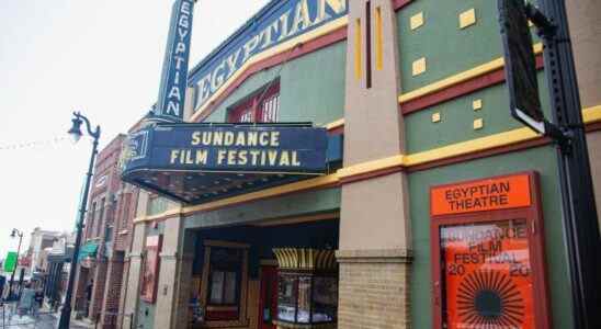 PARK CITY, UT - JANUARY 23:  General view of the Egyptian Theatre marquee and sign on Main Street during the Sundance Film Festival on January 23, 2020 in Park City, Utah.  (Photo by Mat Hayward/Getty Images)