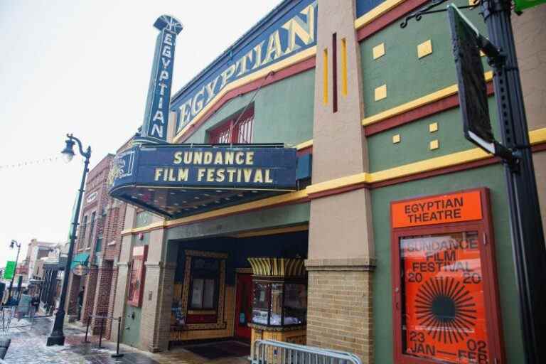 PARK CITY, UT - JANUARY 23:  General view of the Egyptian Theatre marquee and sign on Main Street during the Sundance Film Festival on January 23, 2020 in Park City, Utah.  (Photo by Mat Hayward/Getty Images)