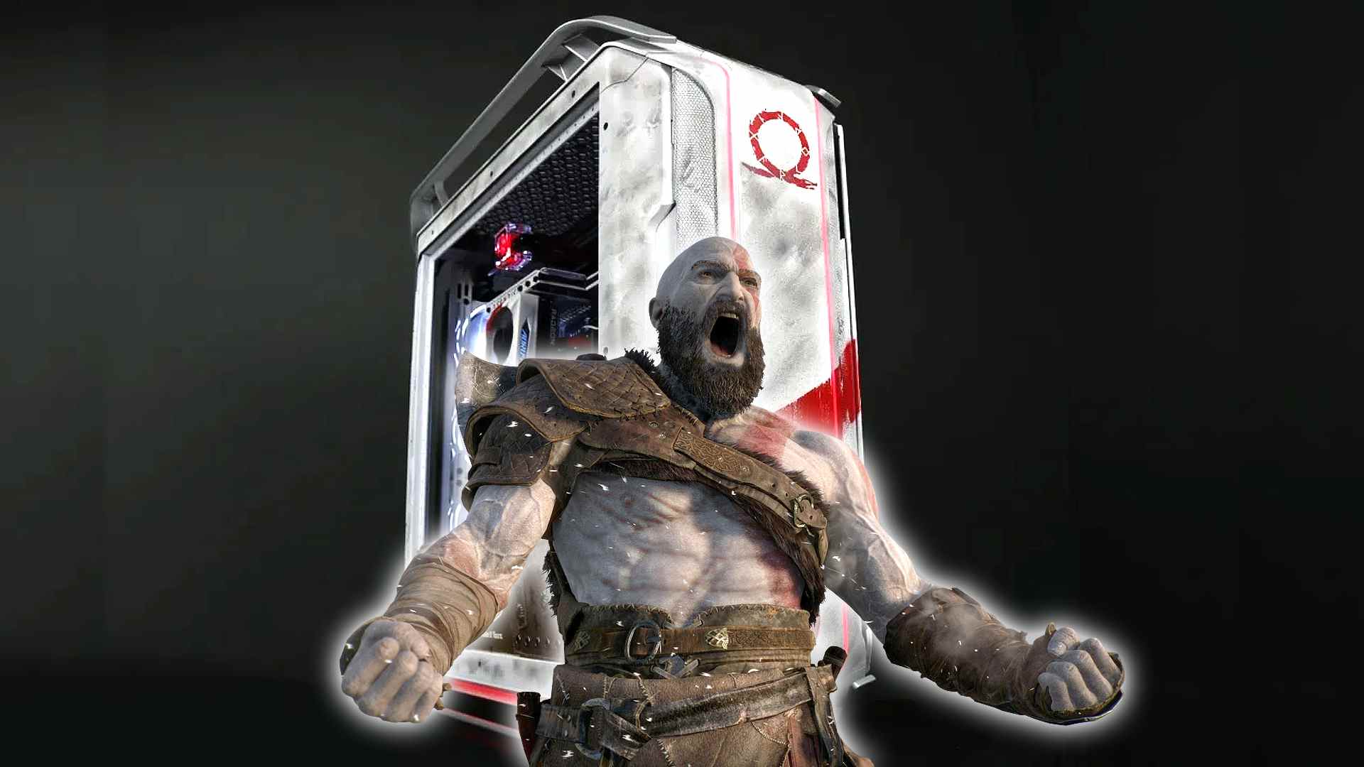 Ce PC de jeu God of War a apparemment perdu un combat avec Kratos
