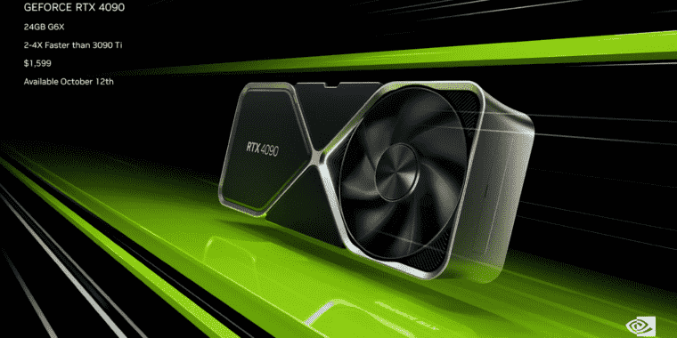 Génération de GPU Ada Lovelace de Nvidia : 1 599 $ pour RTX 4090, 899 $ et plus pour 4080