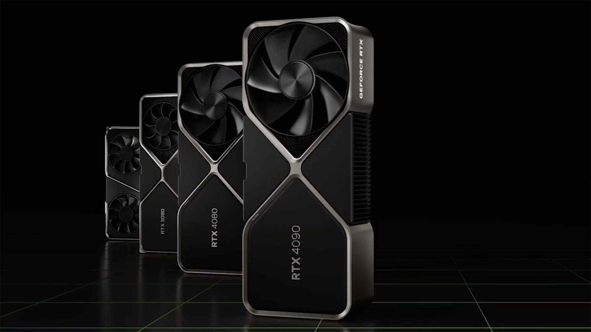 Cartes Nvidia GeForce RTX alignées