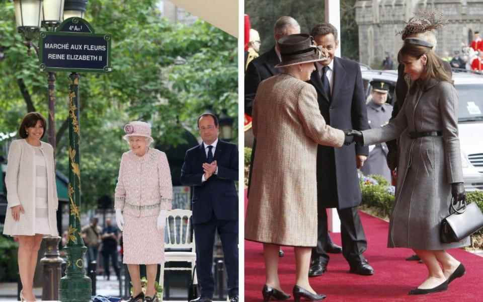 Elizabeth II Carla Bruni France - Getty