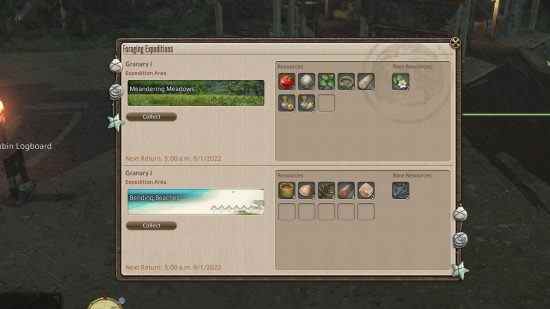 Rassemblement FFXIV Island Sanctuary : le menu du grenier