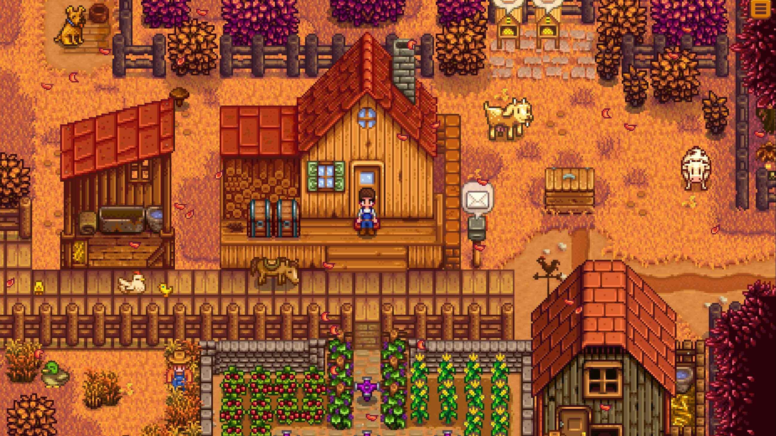 Une ferme à l'automne à Stardew Valley