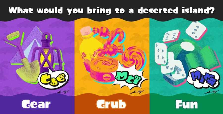 Votez pour le Splatfest de l'île déserte de Splatoon 3