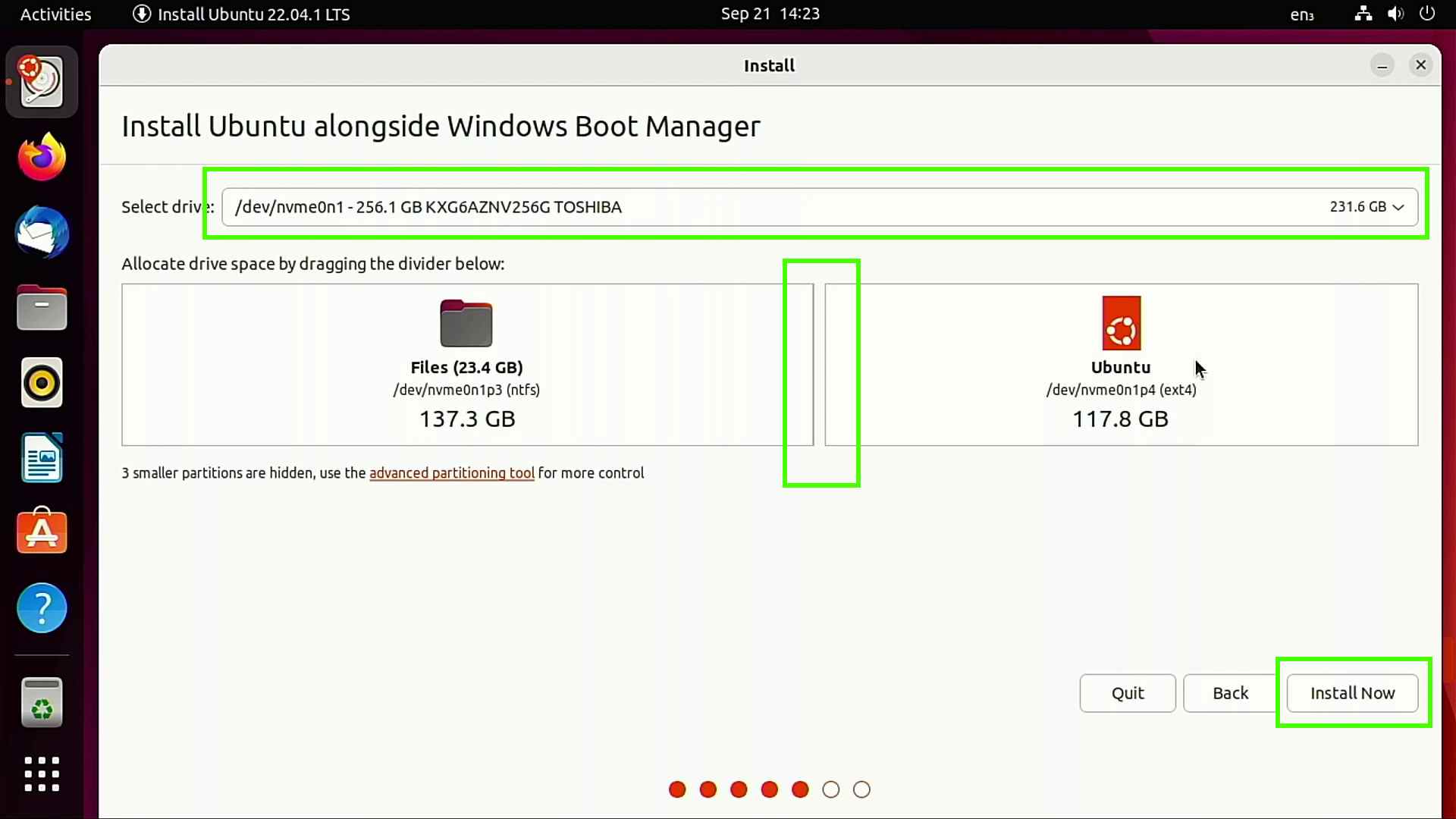 Double démarrage Linux et Windows 11