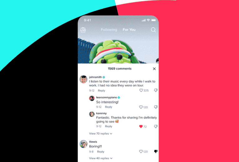 TikTok publie son bouton d’aversion pour les commentaires à tous les utilisateurs du monde entier