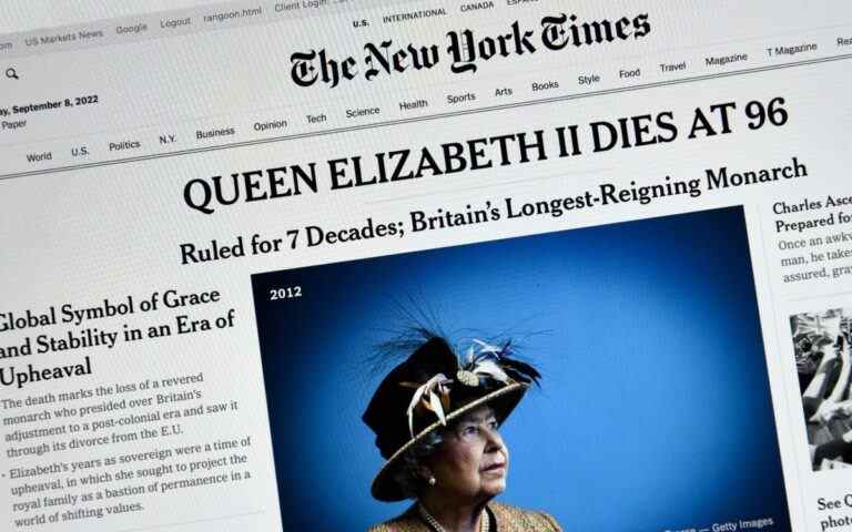 La couverture de la mort de la reine a entraîné une baisse du financement des démocrates, selon le New York Times