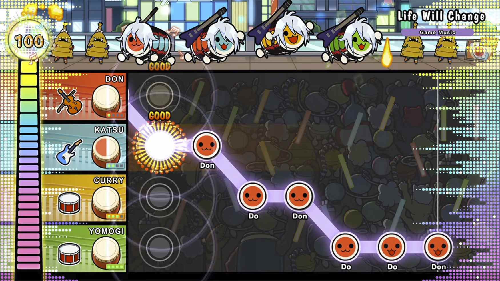 Taiko no Tatsujin : gameplay du festival du rythme
