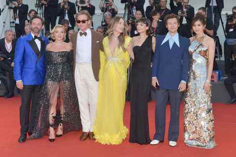 gemma chan, harry styles, sydney chandler, olivia wilde, chris pine, florence pugh, nick kroll, festival du film de venise