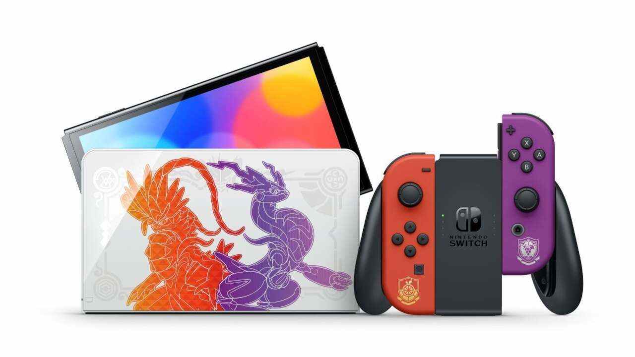 Pokemon Scarlet et Violet Nintendo Switch OLED disponible en précommande
