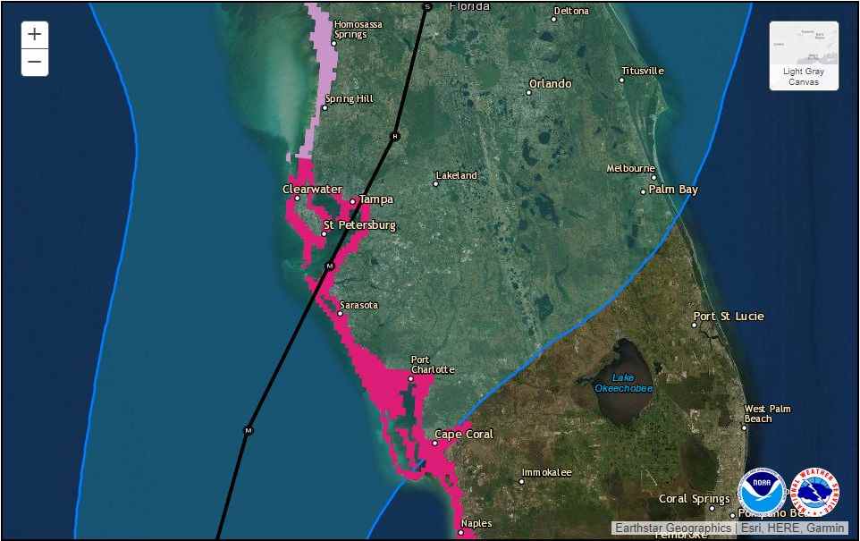 Une incertitude considérable demeure sur la trajectoire de l'ouragan Ian à partir de 8 h HE mardi matin.