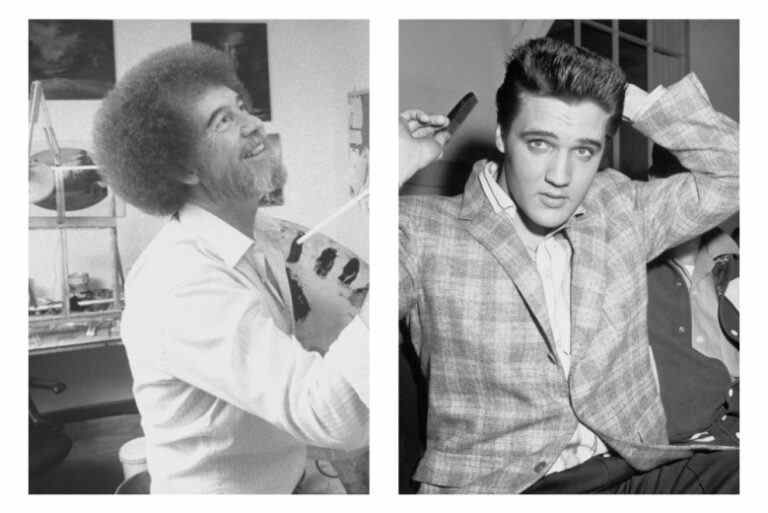 Bob Ross and Elvis Presley