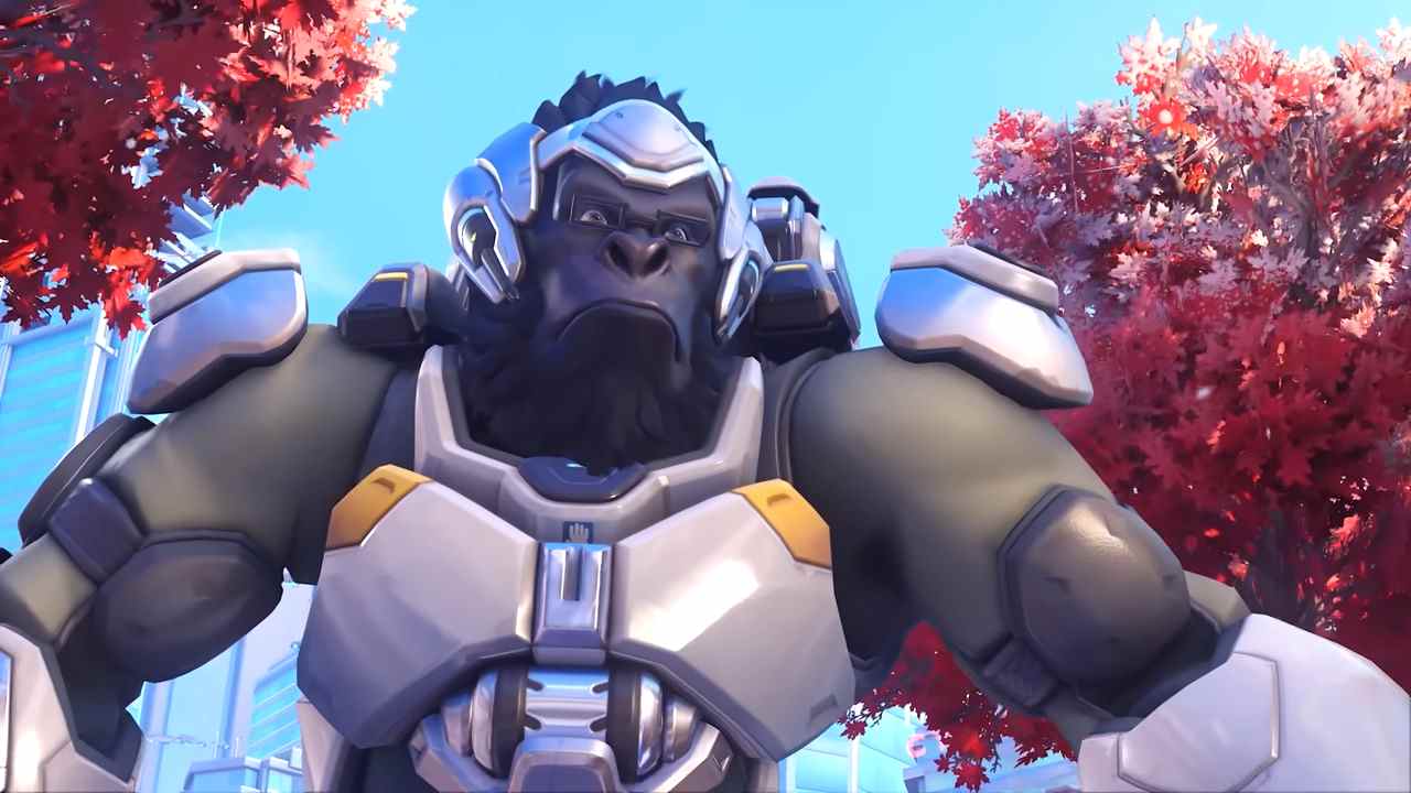 Winston d'Overwatch fronçant les sourcils