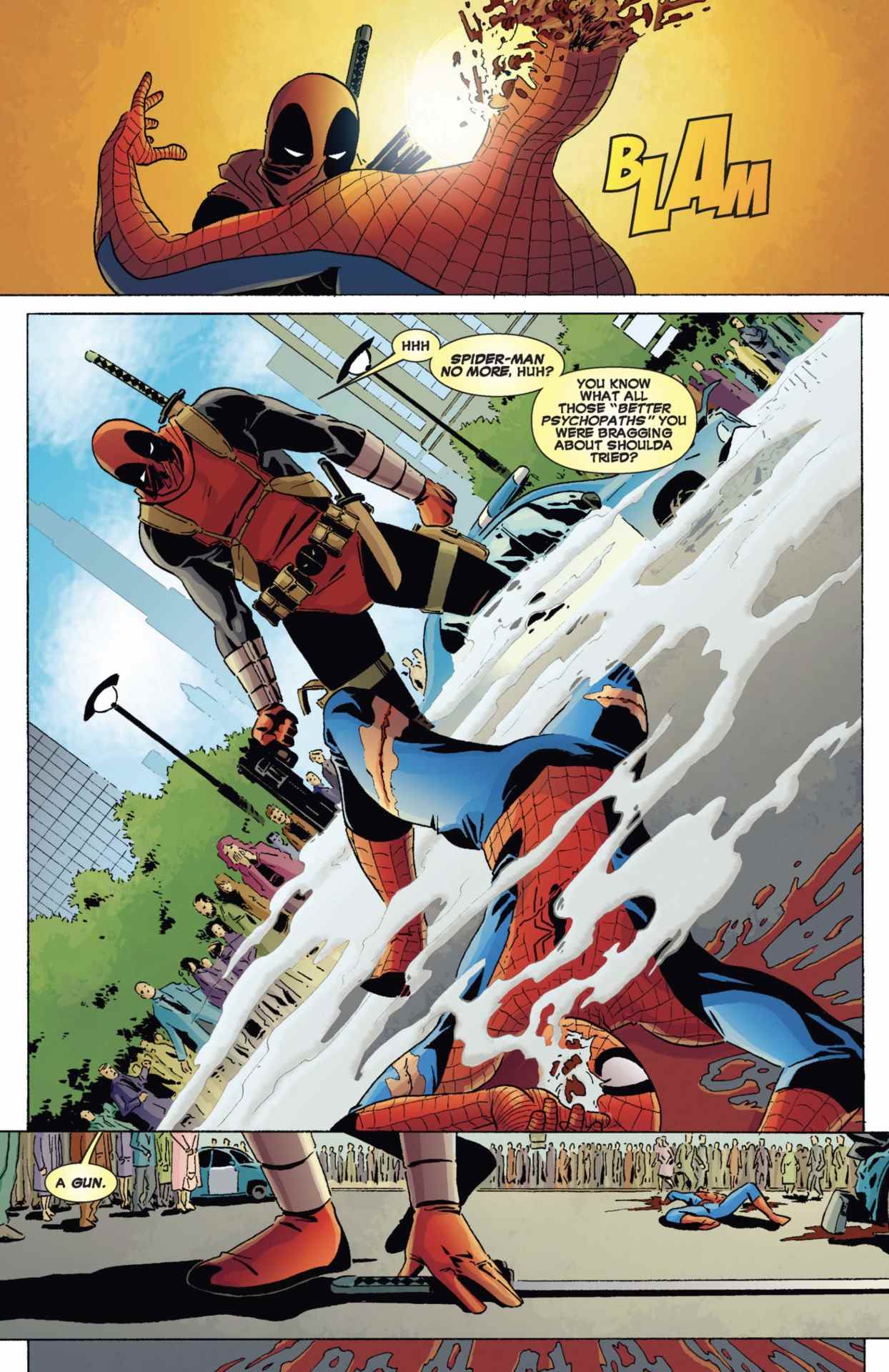 Page Deadpool tue l'univers Marvel