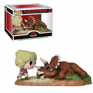 Ellie et Tricératops Funko Pop !  Chiffres du moment du film