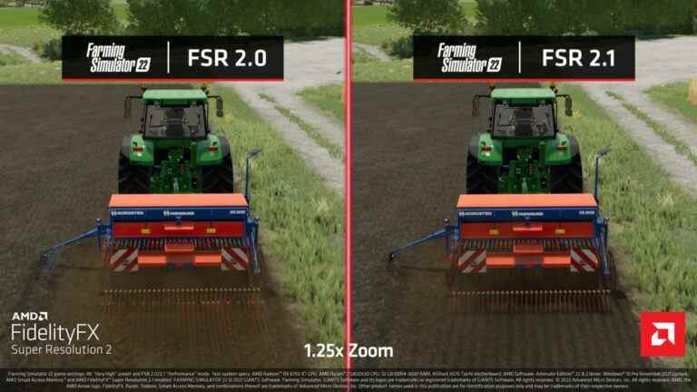 AMD se débarrasse des images fantômes et améliore les performances avec FSR 2.1
