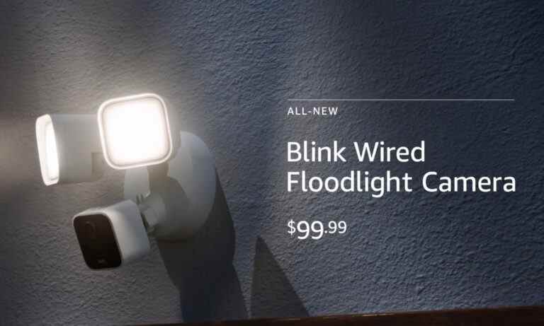 Amazon’s Blink ajoute sa première caméra filaire à projecteur