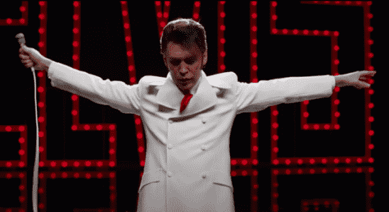 Austin Butler pictured in Baz Luhrmann's movie Elvis