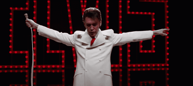 Austin Butler pictured in Baz Luhrmann's movie Elvis