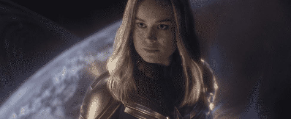 Brie Larson as Captain Marvel in Avengers: Endgame