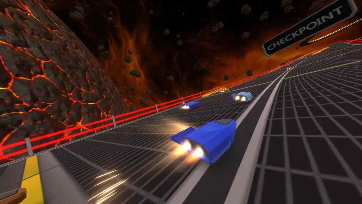 Ce jeu de course anti-gravité de style Wipeout ressemble à une explosion littérale
