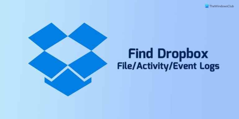 Comment afficher les journaux de fichiers, d’activités ou d’événements Dropbox