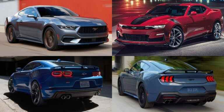 Comment la Ford Mustang 2024 se compare à la Chevy Camaro