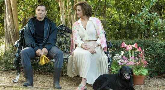 Joel Edgerton and Sigourney Weaver in "Master Gardener"