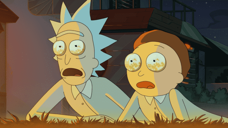 Rick and Morty shocked while watching large fire in Rick and Morty