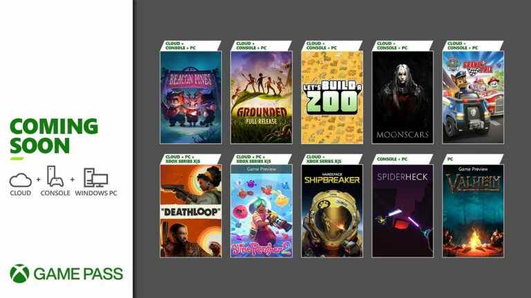 Deathloop, Grounded et Valheim en tête des derniers ajouts Xbox Game Pass de septembre
