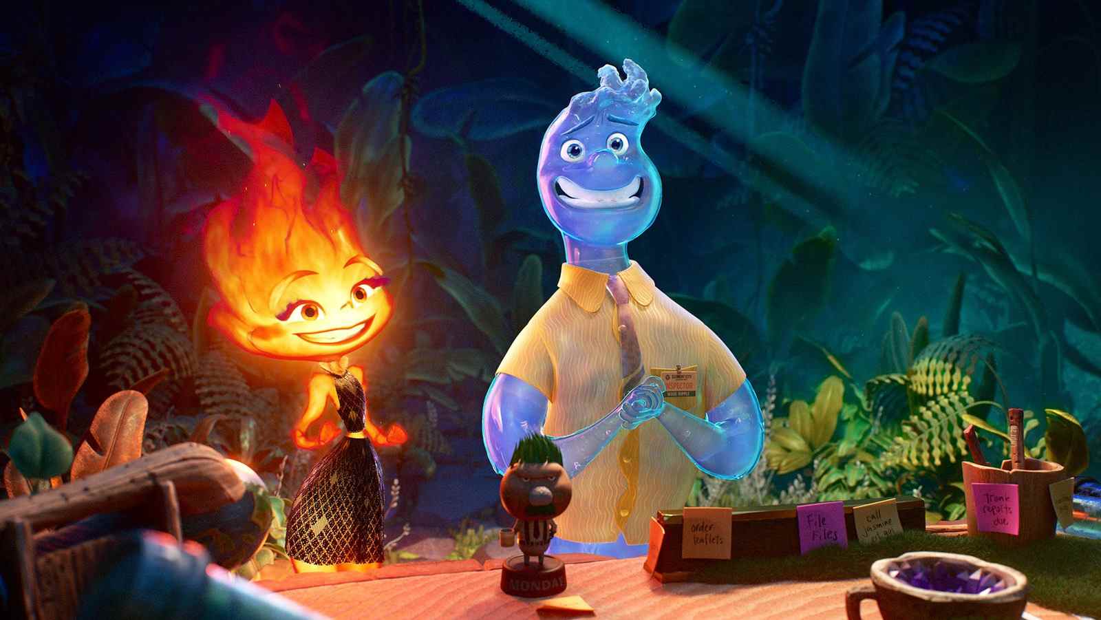 Description de la séquence élémentaire de Pixar : le feu et l'eau peuvent-ils se mélanger ? [D23]
