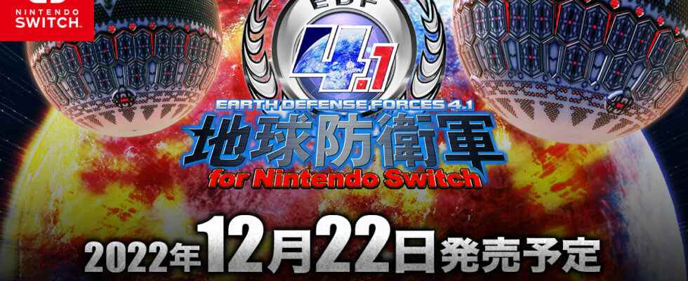 Earth Defence Force 4.1: The Shadow of New Despair pour Switch sortira le 22 décembre au Japon