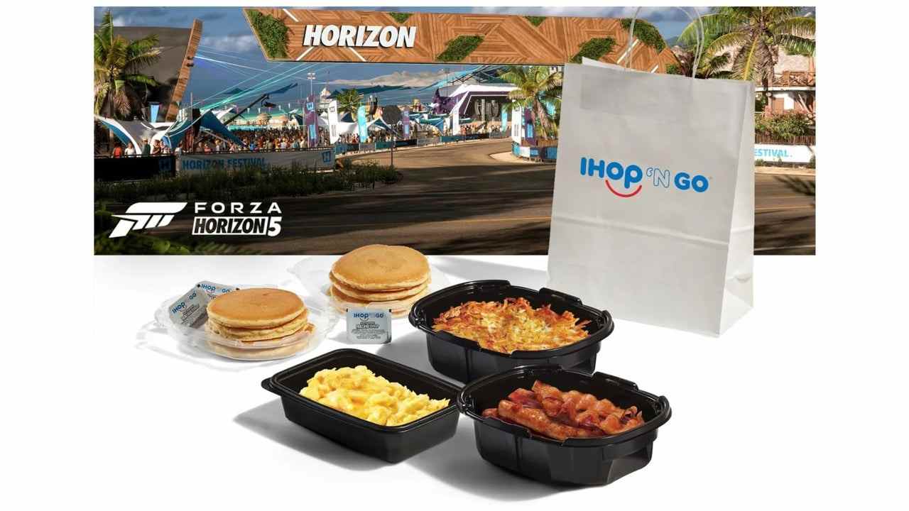 Forza et d'autres jeux Xbox deviennent des éléments de menu IHOP, pour une raison quelconque
