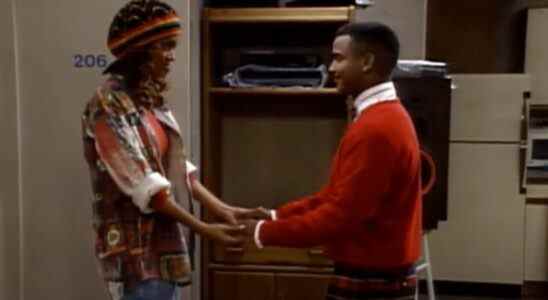 Jackie and Carlton (Tyra Banks and Alfonso Ribeiro) on The Fresh Prince of Bel-Air