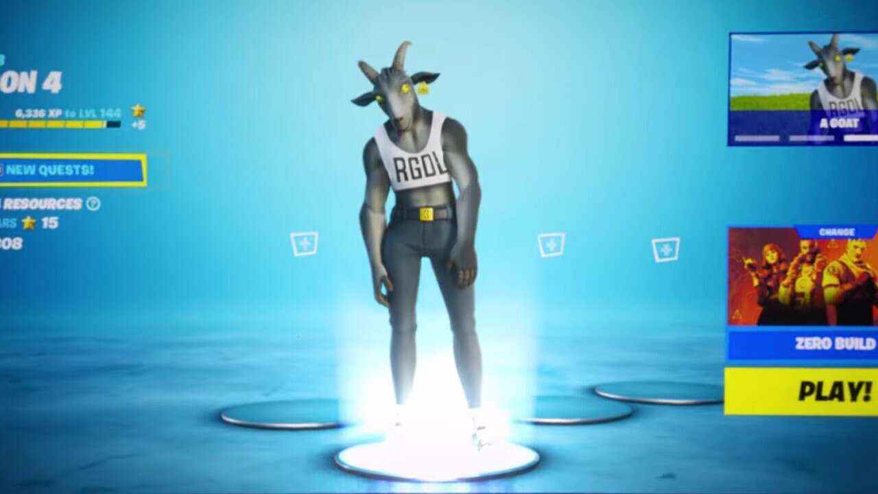 Gagnez un skin Fortnite de chèvre gratuitement avec l'achat de Goat Simulator 3 sur Epic Games Store
