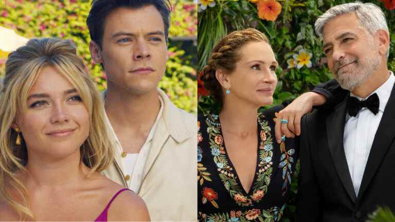 George Clooney, "Ticket to Paradise" de Julia Roberts, Harry Styles, la bataille "Don't Worry Darling" de Florence Pugh au box-office britannique Les plus populaires doivent être lus Inscrivez-vous aux newsletters Variety Plus de nos marques
	
	
