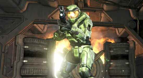 Master Chief in action