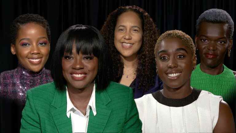 Interviews vidéo de "The Woman King" avec Viola Davis, Lashana Lynch, Gina Prince-Bythewood et bien d'autres !
