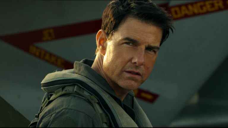 Tom Cruise as Pete Mitchell in Top Gun: Maverick