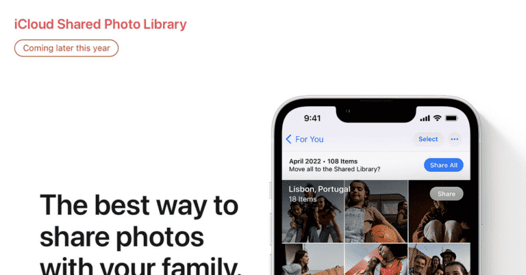 La bibliothèque de photos partagées iCloud ne se lancera pas avec iOS 16