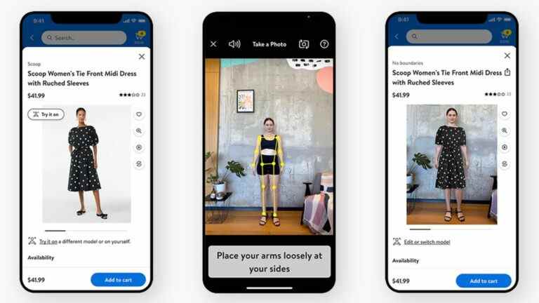 La cabine d’essayage virtuelle de Walmart vous permet d’utiliser vos propres photos, mais nous avons des questions