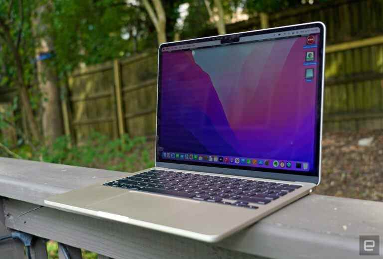 Le MacBook Air M2 de 512 Go d’Apple tombe à un niveau record